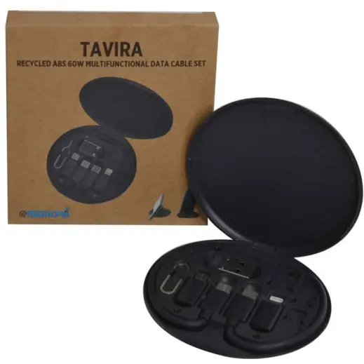 Tavira @memorii Recycled Multi-Cable Set Black Gift Box